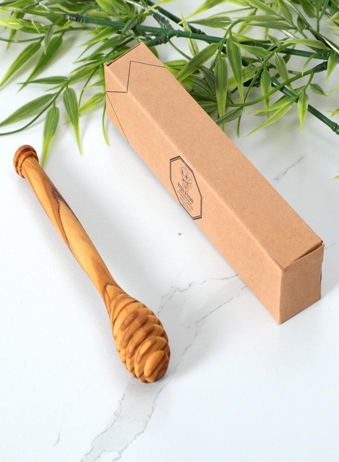 KYVANDO Traditional Olive Honey Dippers - Durable & Warp-Resistant, Preserves Honey Purity, 1pcs, 6.3 Inch - Image 2